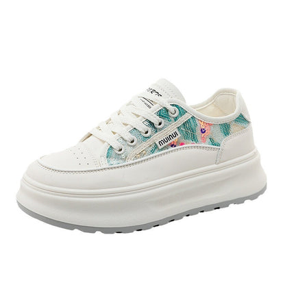 Damen Plateau Sneaker High Heel Sportschuh Trendy