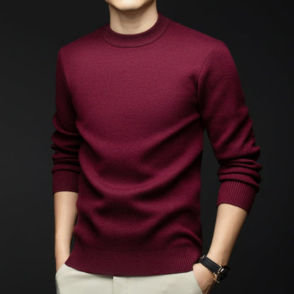 Herren Pullover Lässig Grau Kaschmir