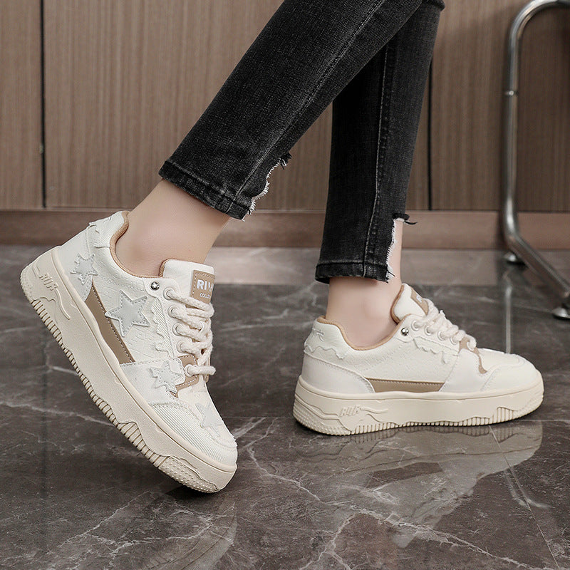 Damen Sneaker Sportlich Stern-Design atmungsaktiv