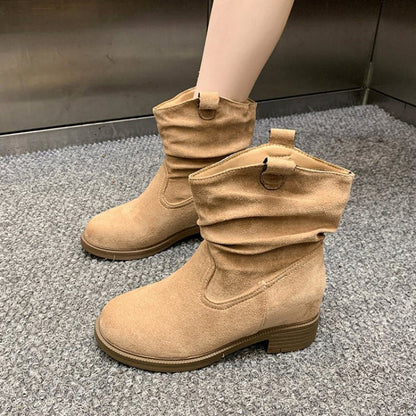 Damen Stiefeletten Weich und Bequem mit Rutschfester Sohle