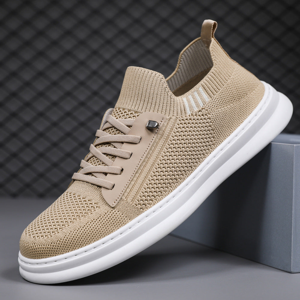 Damen Sneaker Bequem Elastisch Mit Reißverschluss - BerlinGlamour