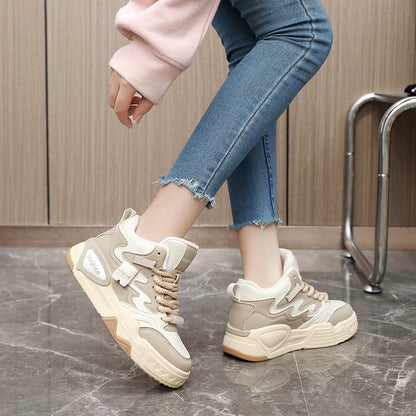 Damen Sneaker High-Top Bequem Laufschuhe Sportlich