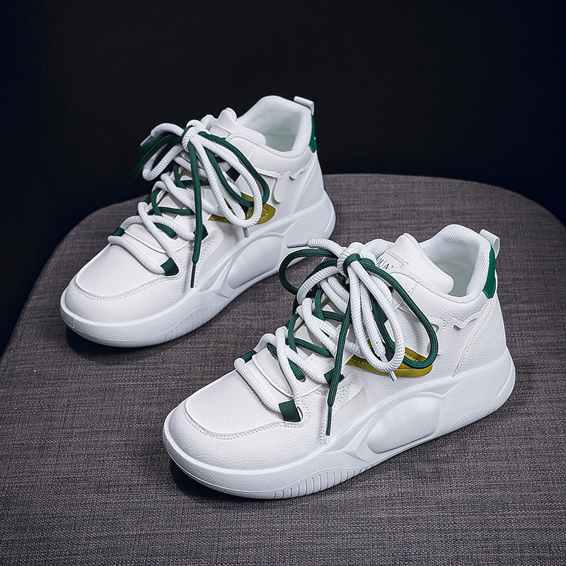 Damen Sneaker High-Top Sportlich Schnürsystem