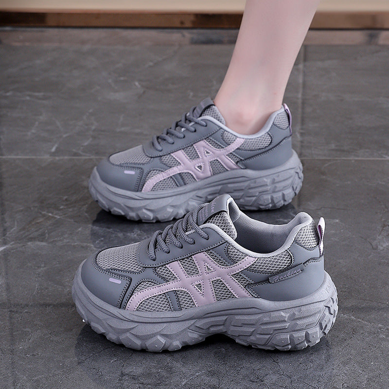 Damen Sneaker Chunky atmungsaktiv mit Stoßdämpfung