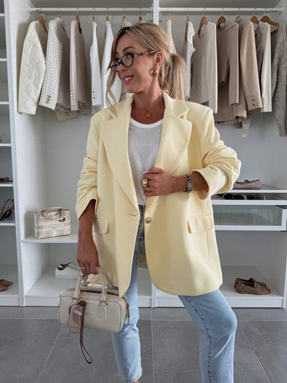 Damen Oversized Blazerjacke Großformatig Nachhaltig Modern