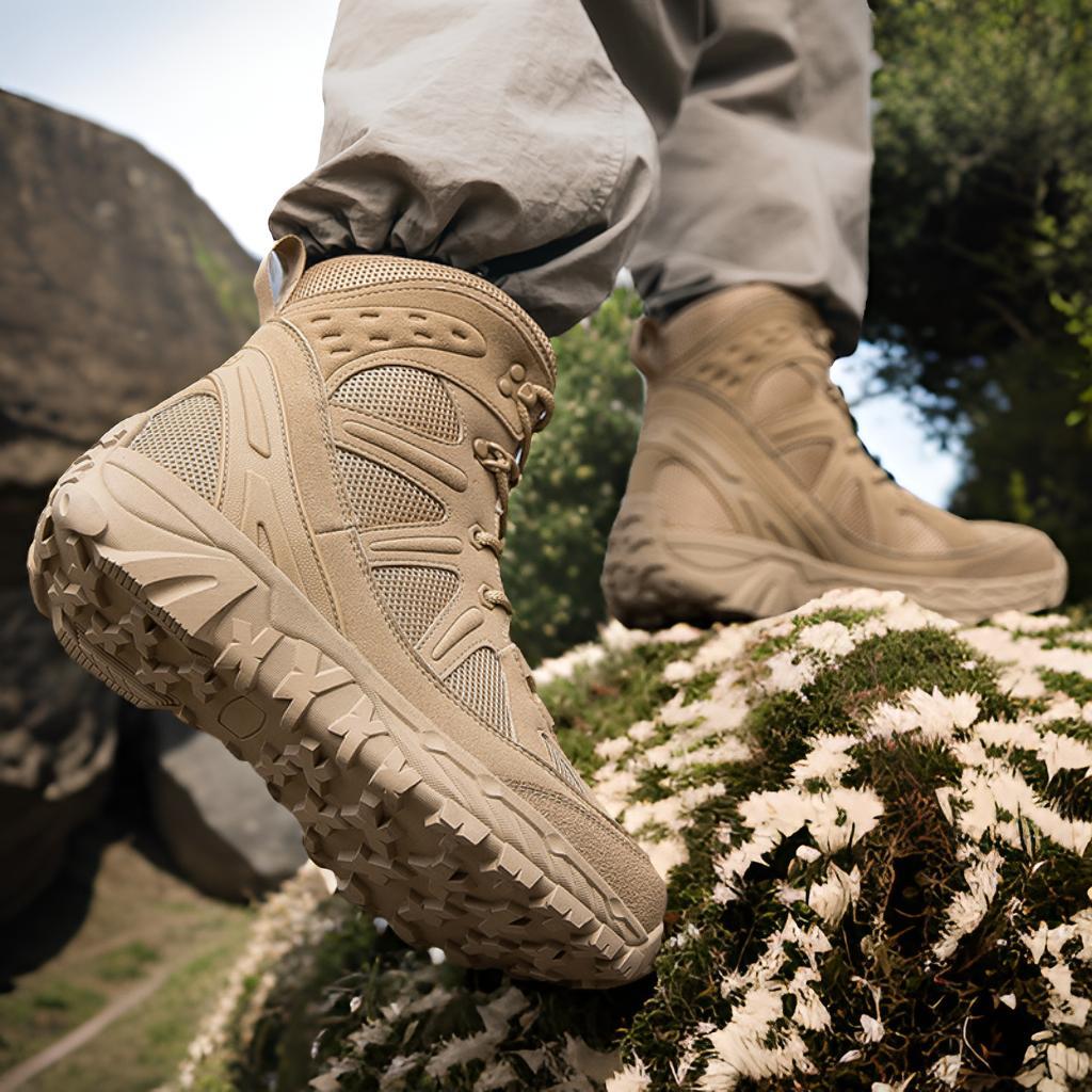 Wanderschuhe Herren Hoch Knöchelschutz Rutschfest Waterproof