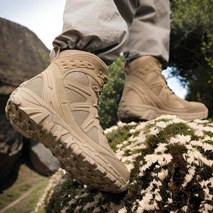 Wanderschuhe Herren Hoch Knöchelschutz Rutschfest Waterproof