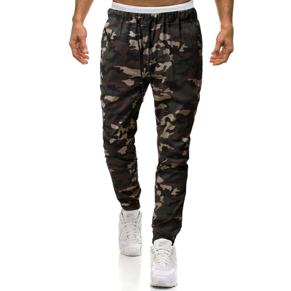 Herren Cargohose Camouflage Stretch