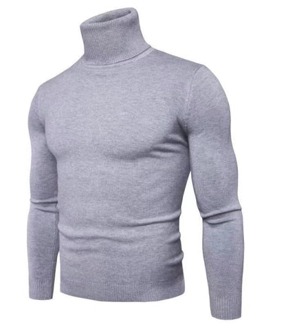 Herren Rollkragenpullover Feine Merinowolle Modern