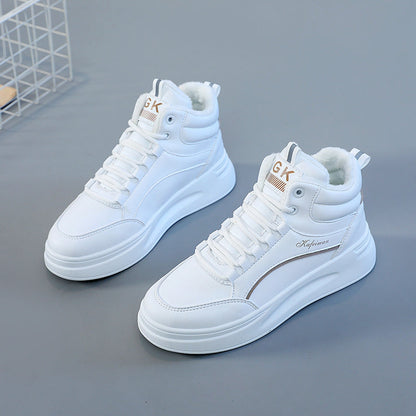 Damen Sneaker High-Top Warm Gefüttert Winter