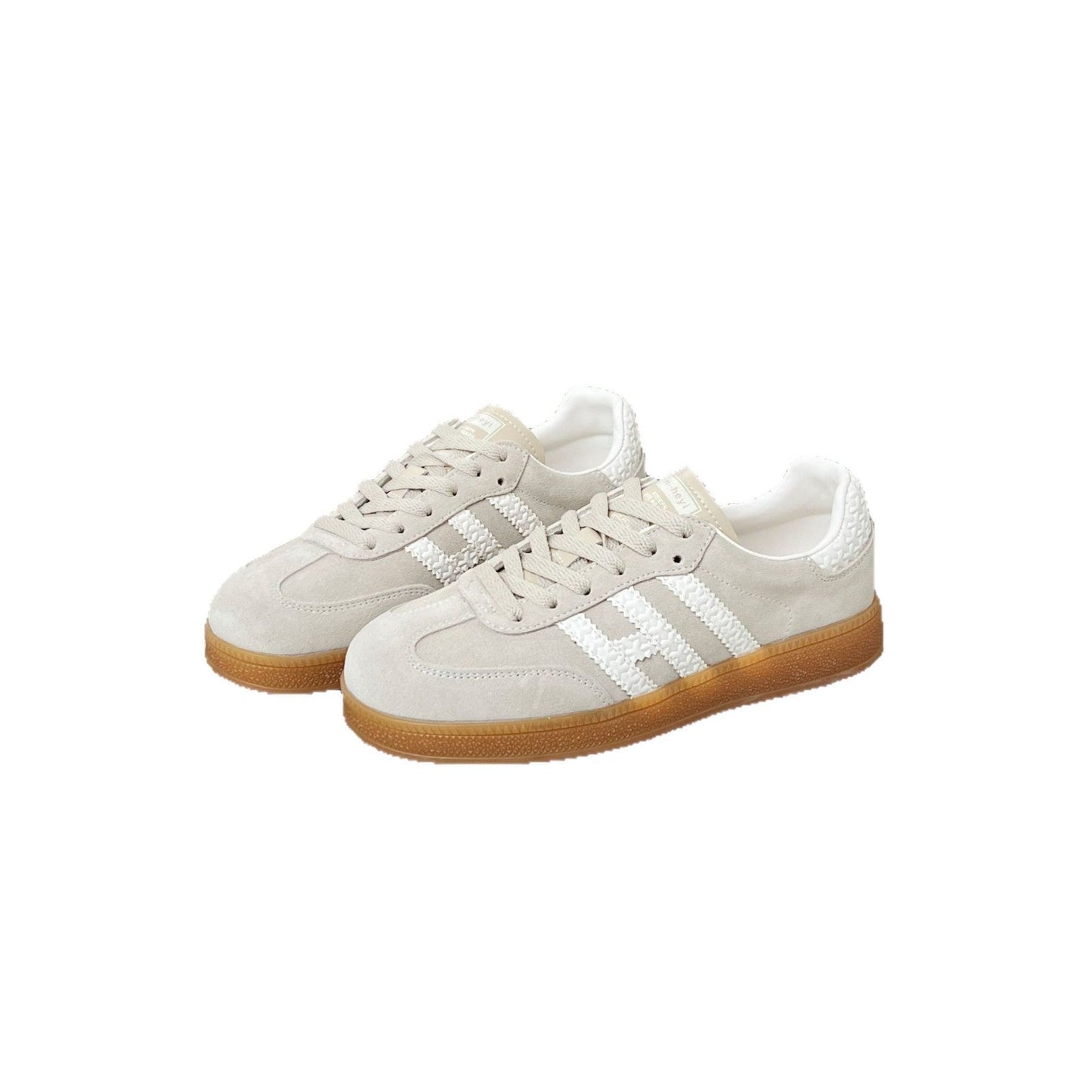 Damen Sneaker Sportlich Veloursleder Sohle Rutschfest
