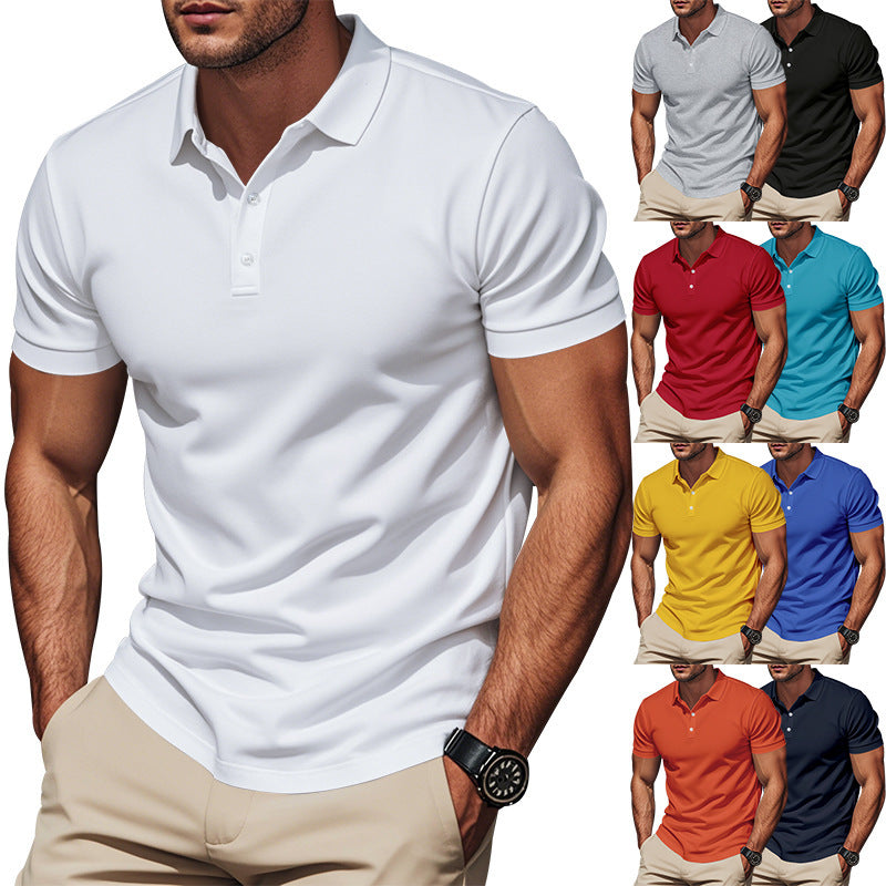 Herren Sport-Polohemd Atmungsaktiv Leicht Strukturiert - BerlinGlamour