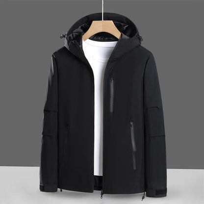 Herren Softshell-Jacke Wasserabweisend Verstellbar - BerlinGlamour