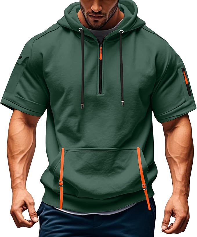 Herren Hoodie Freizeitjacke Mit Reißverschlusstaschen Modern