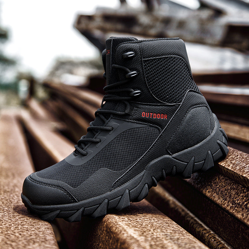 Herren Outdoor-Schuhe High-Top Strapazierfähig Rutschfest