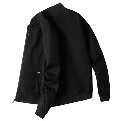 Herren Freizeitjacke Modern mit hohem Kragen und Reißverschluss