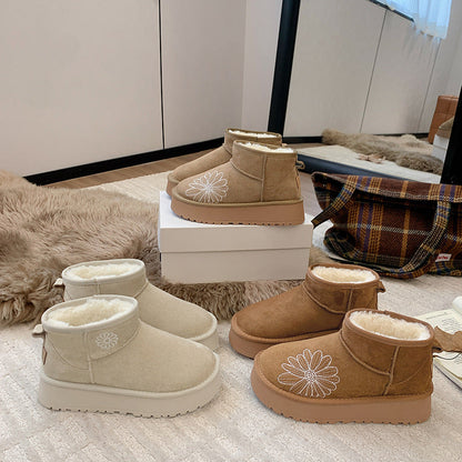 Damen Winterboots Bequem Warm Rutschfest