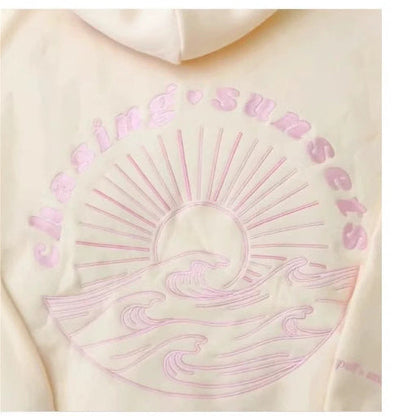 Strand Hoodie Kapuzenpullover Lässig Surfstil