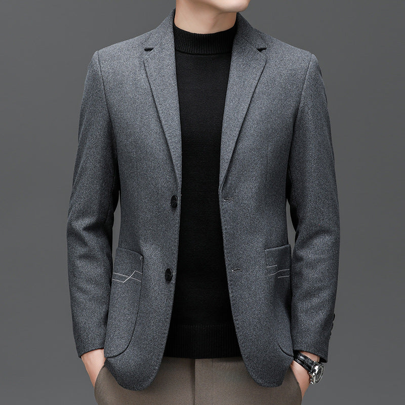 Herren Sakko Modern Slim Fit Elegant Schwarz