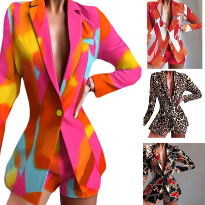 Damen Blazer Kurzmodell Auffällig Bunt Berlin Style - BerlinGlamour