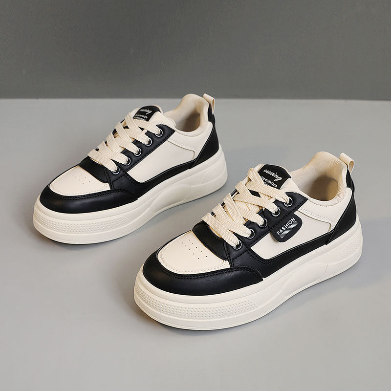 Damen Plateau Sneaker Modern mit Polsterung und Komfortsohle