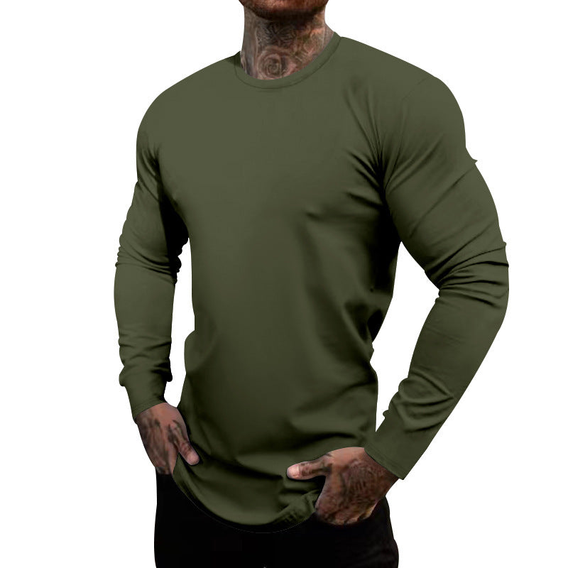 Herren T-Shirt Langarm Elastisch Feuchtigkeitstransportierend