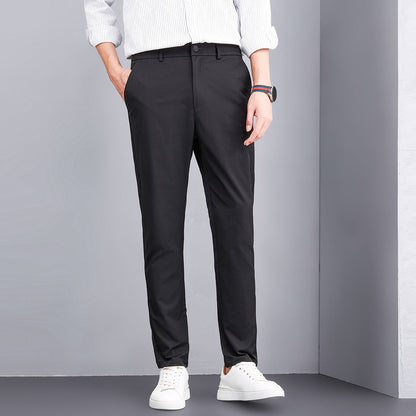 Herren Slim Fit Hosen Elegant Freizeit Modern