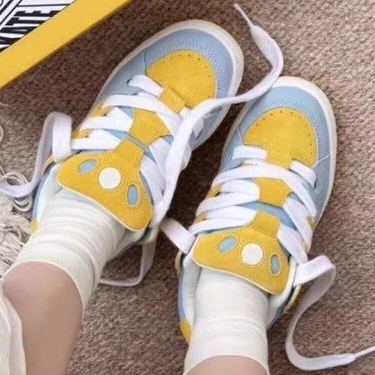 Damen Sneaker Sportlich Farbenfroh Geopolstert