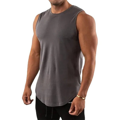 Herren Muskelshirt Atmungsaktiv Fitness Oberteil Sportlich
