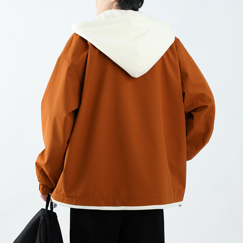 Herren Übergangsjacke Hoodie mit Taschen Wasserabweisend