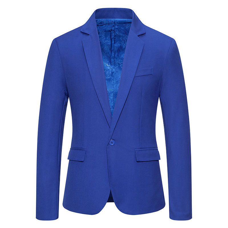 Herren Blazer Hochzeit Elegant Slim Fit Schwarz