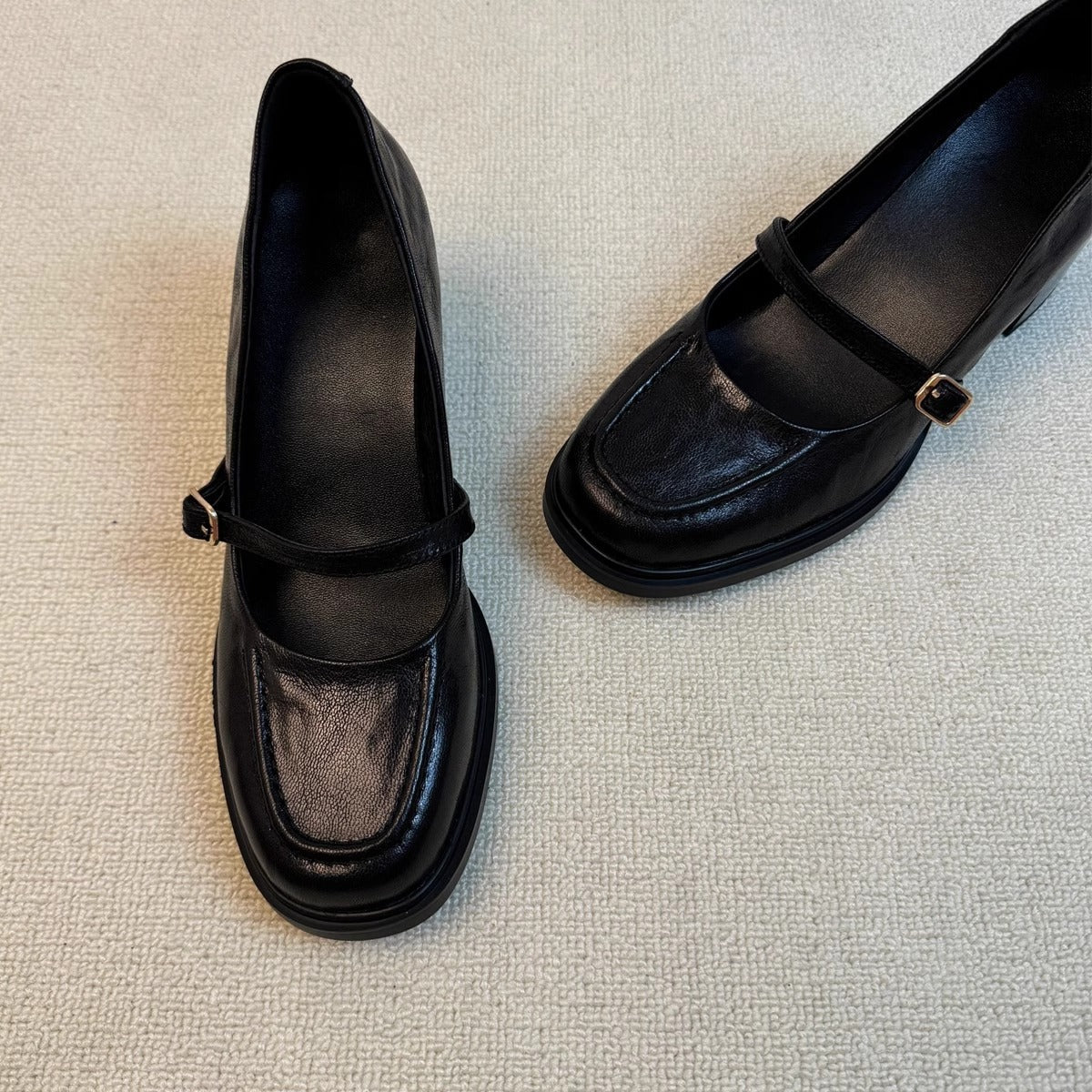 Damen Ballerinas Elegante Riemenverschluss Modisch Schuhe - BerlinGlamour