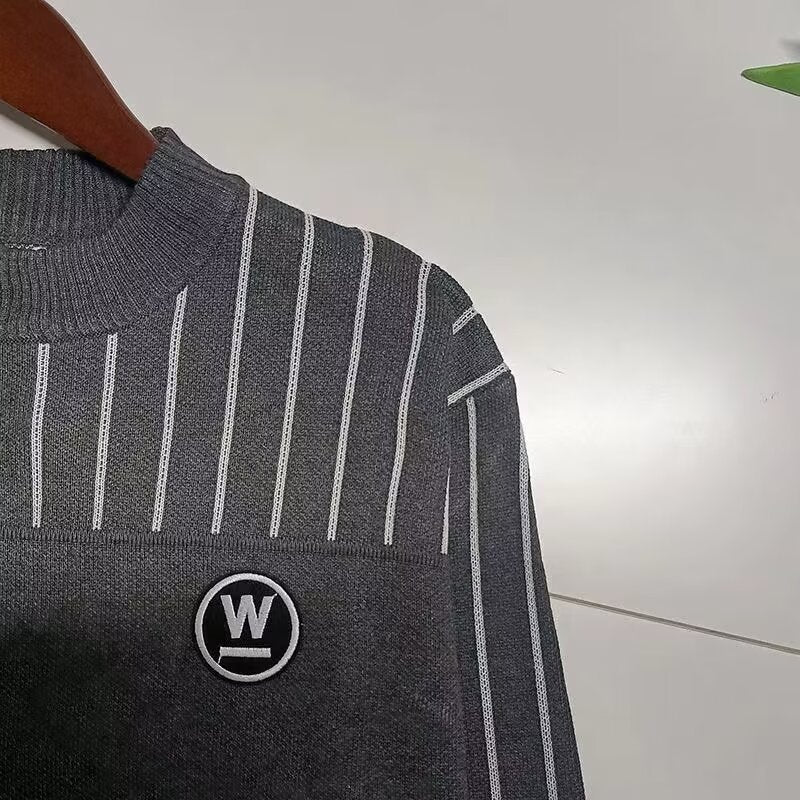 Herren Rollkragenpullover Gestreift Kuschelig Warm