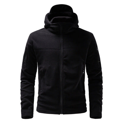 Herren Fleecejacke Kapuze Funktionsjacke Warm