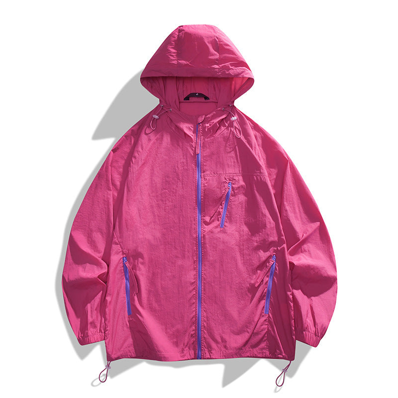 Herren Windjacke Leicht atmungsaktiv mit Taschen