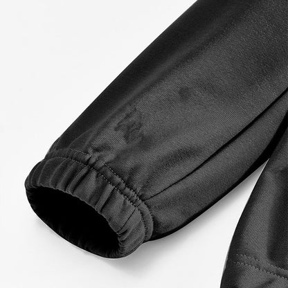 Herren Sweatshirt Lederdetails Modern Kragen Style