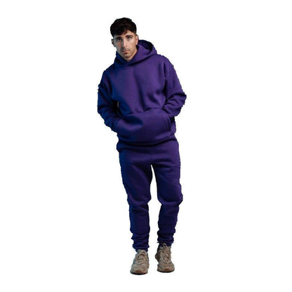 Bequemes Herren Sportset Kapuzenpullover Jogginghose Set