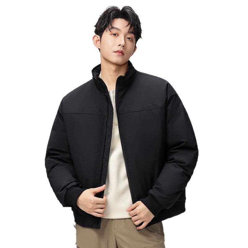 Herren Bomberjacke Modern mit Kragen und Taschen