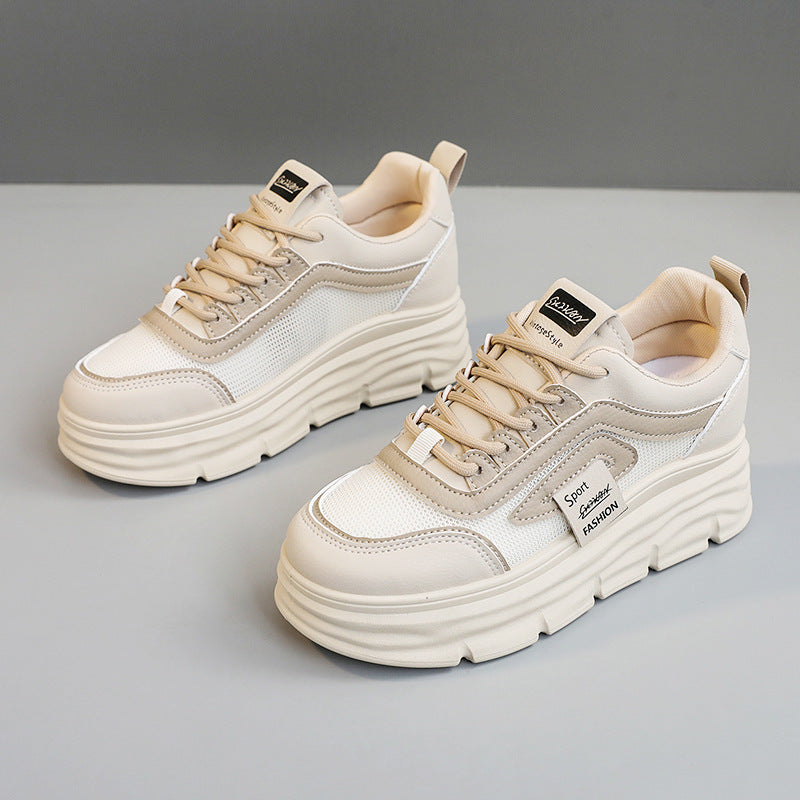 Damen Sneaker PlateauSport Schuhe Atmungsaktiv Mode