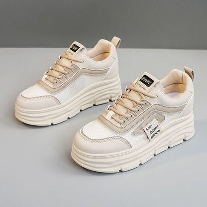 Damen Sneaker PlateauSport Schuhe Atmungsaktiv Mode