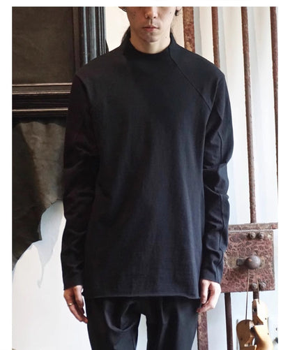 Herren Langarmshirt Modern Atmungsaktiv Baumwolle