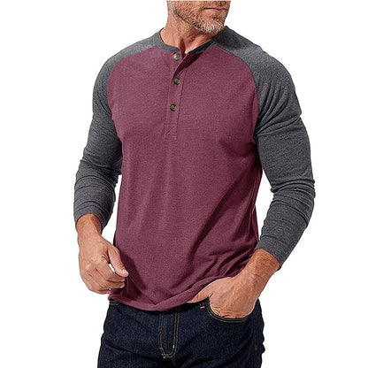 Herren Baseballshirt Sportlich Grau Berlin