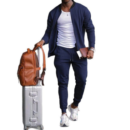 Herren Reise-Set Sportlich Leicht Jacke Jogginghose