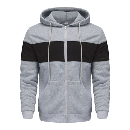 Herren Sportjacke Kapuzenjacke Atmungsaktiv Reißverschluss