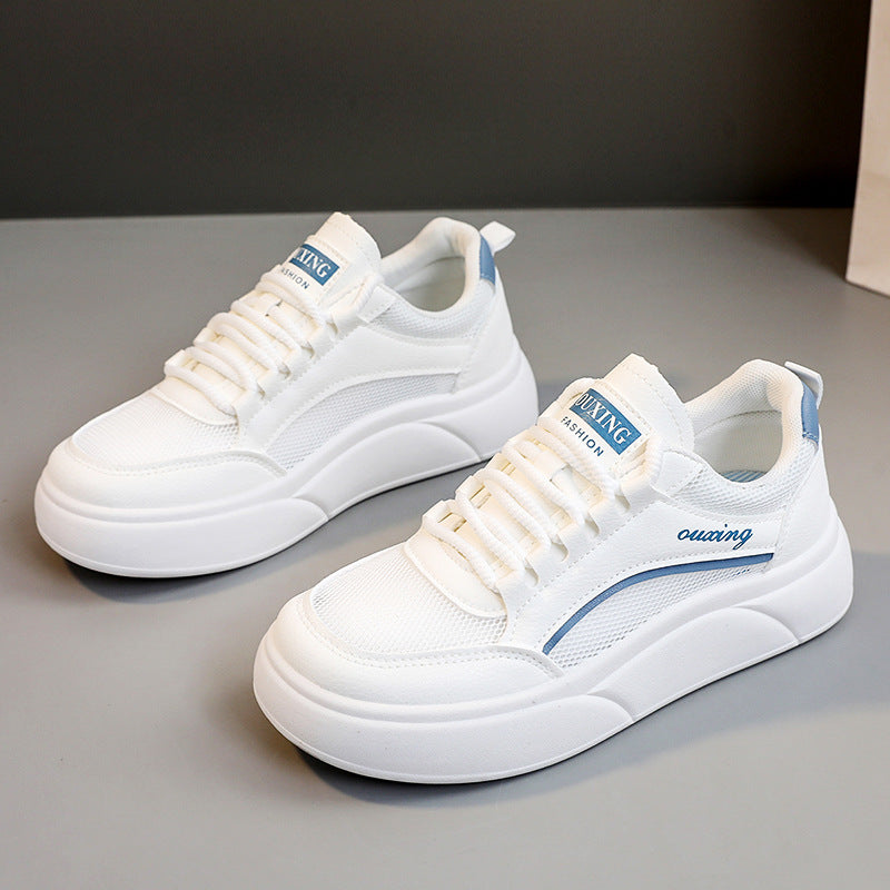 Damen Plateau Sneaker Atmungsaktiv Sportlich Modern