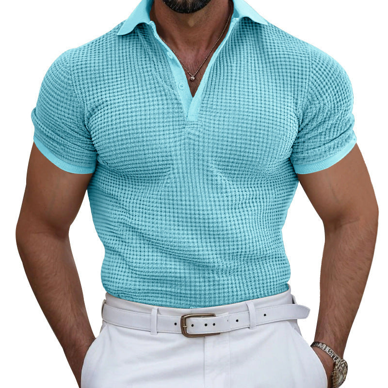 Herren Poloshirt atmungsaktiv Struktur Optik Berlin