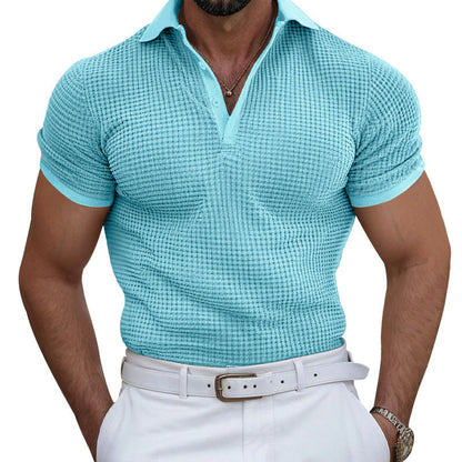 Herren Poloshirt atmungsaktiv Struktur Optik Berlin