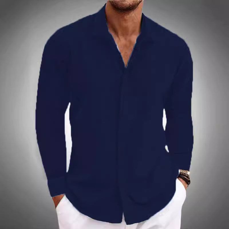 Herren Freizeithemd Modernes Textilmuster Elegant