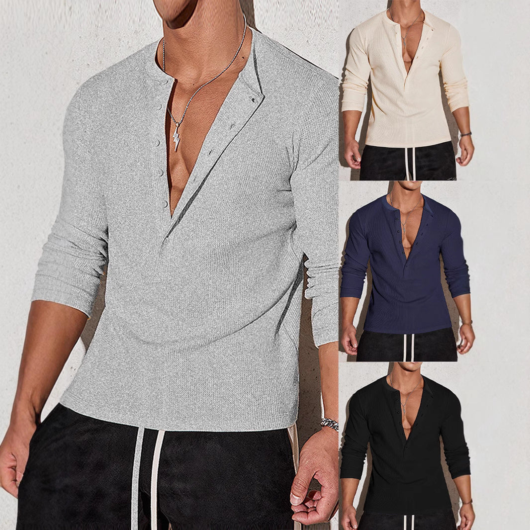 Herren Langarmshirt aus Baumwolle Qualität Berlin - BerlinGlamour