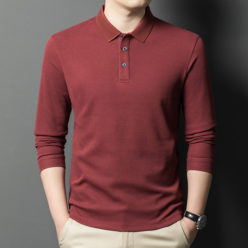 Herren Poloshirt Langarm atmungsaktiv Hochwertig